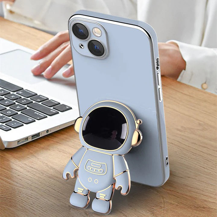 Astronaut Hidden Stand Case Cover for iPhone