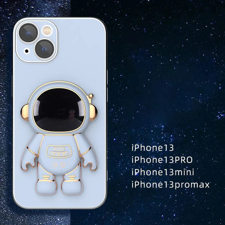 Astronaut Hidden Stand Case Cover for iPhone