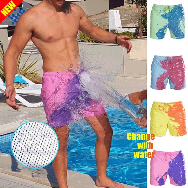 Men's Color Changing Swim Trunks