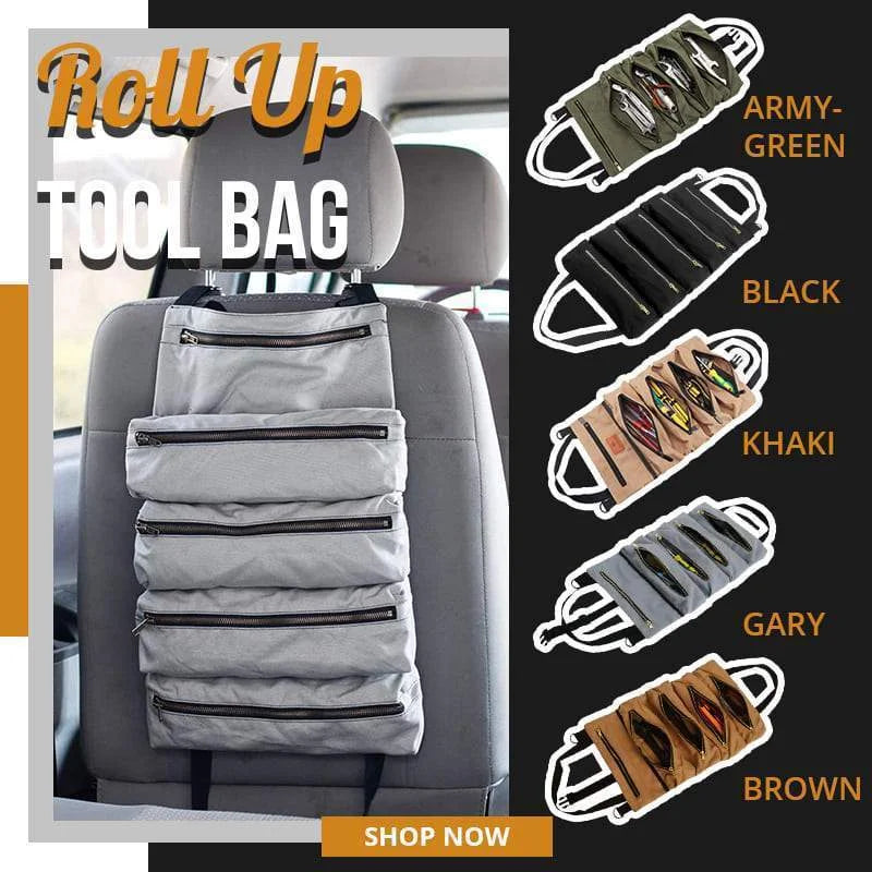 Roll up tool bag