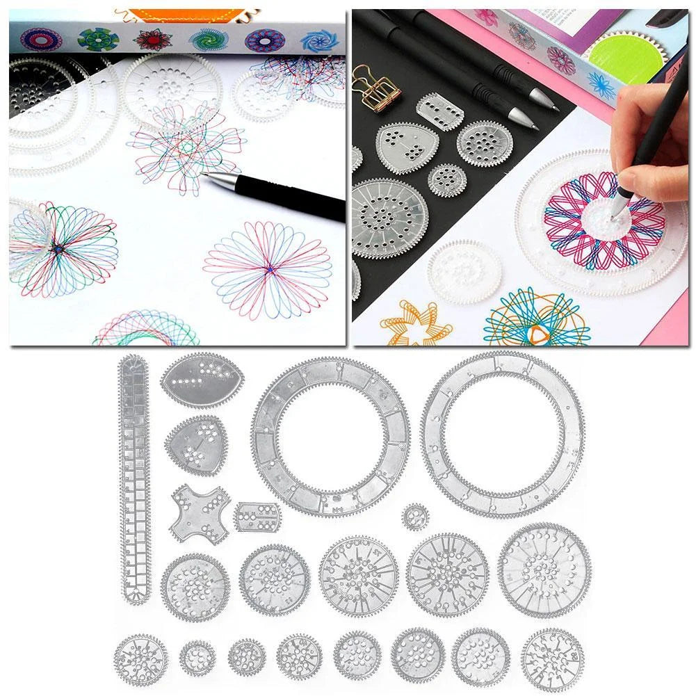 Spirograph Drawing Ruler Toys