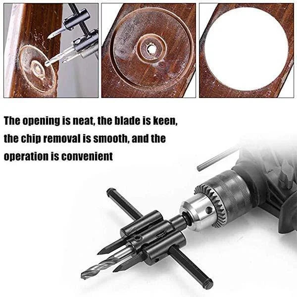Adjustable Aircraft Type Hole Opener attachment